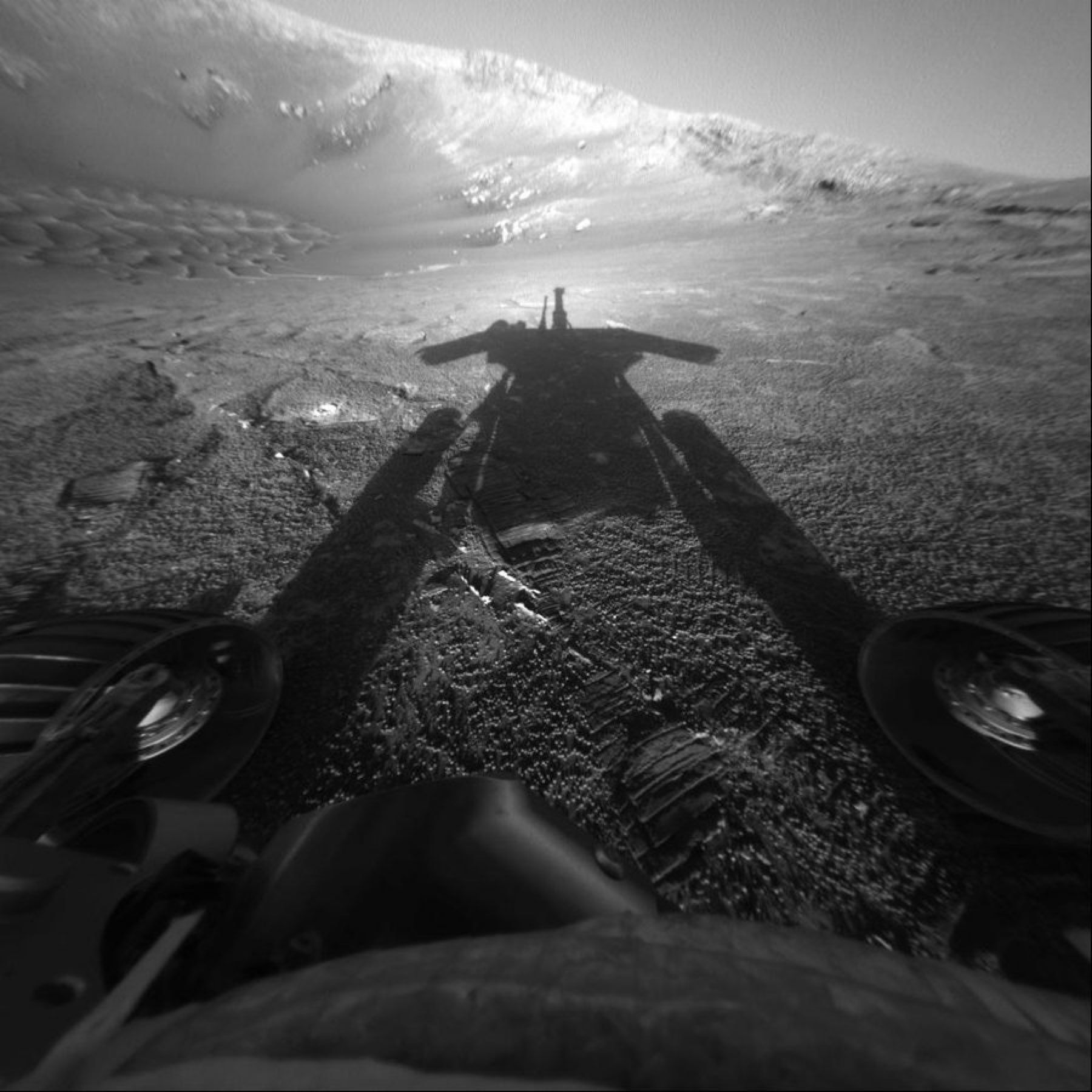 Picture from Mars Opportunity Rover via Twitter
